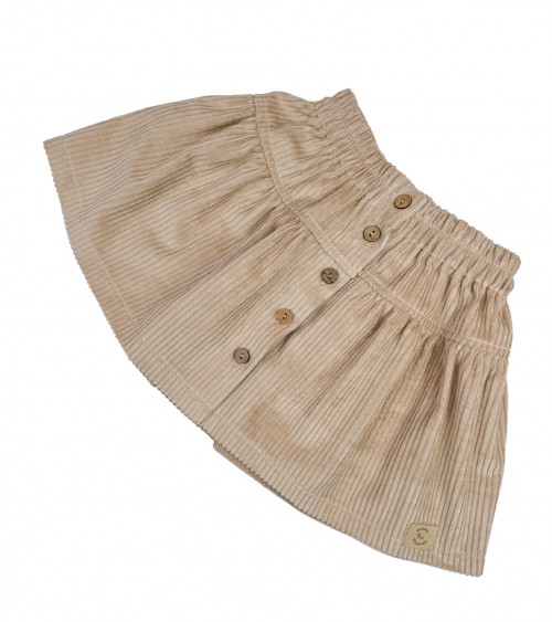 Spódniczka fidżi sztruks beż